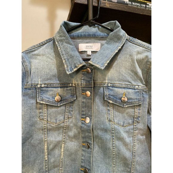 Elizabeth And James Piper Denim Jacket Distres - Picture 7 of 12